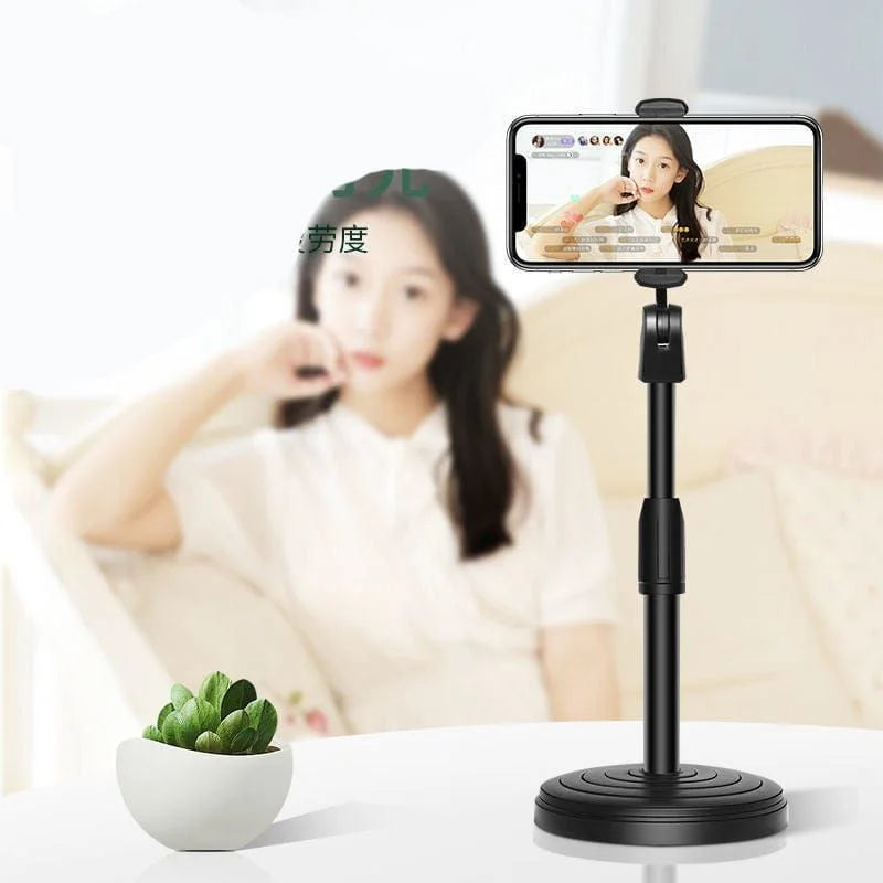 y30- Adjustable Mobile Phone Stand with Flexible Gooseneck Arm | For Recording, Live Streaming & Video Calls | Stable Desk Mount Stand