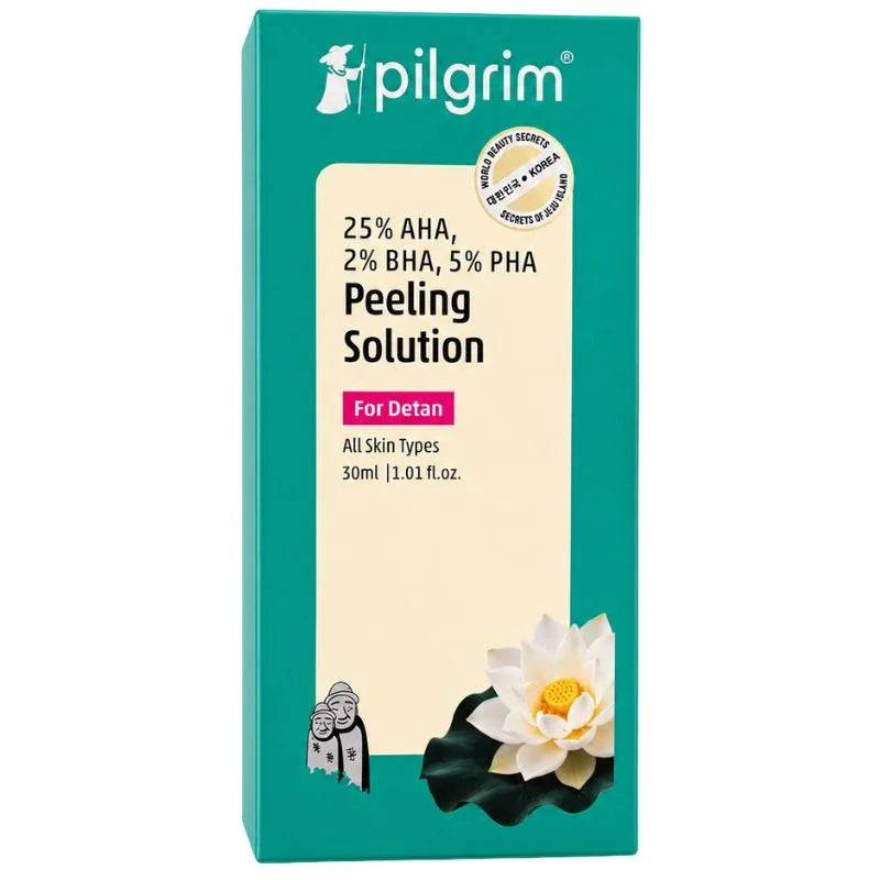 y10- Pilgrim Peeling Solution | Weekend Facial Peel for Deep Cleansing & Exfoliation | Radiant & Even-Toned Skin | For Men & Women | 30ml