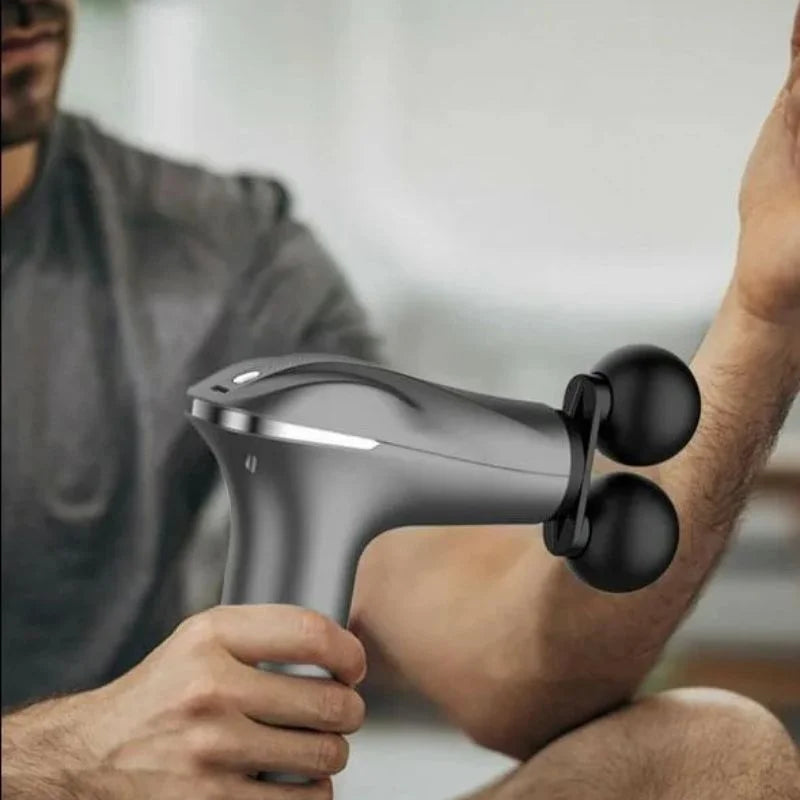 y27- Fascial Tissue Massage Gun | Model BLD-329 | Rechargeable Massage Gun | LCD Display | 4 Massage Heads for Muscle Recovery & Pain Relief