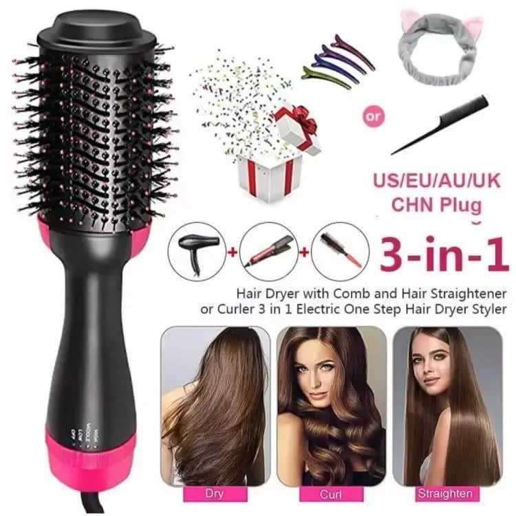Fast drying hair brush