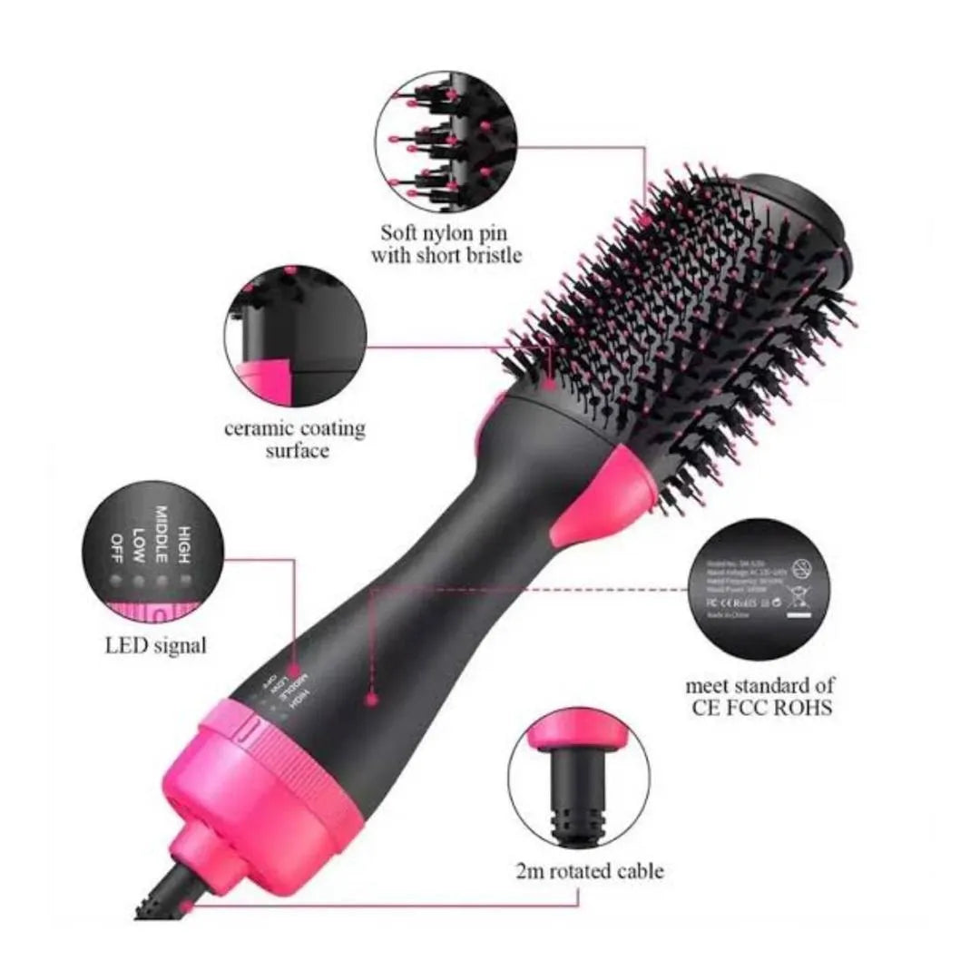 Fast drying hair brush
