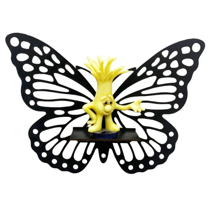 y47- Wooden Butterfly Wall Shelf | Laser Cut MDF Wall Art Decor | Decorative Floating Shelf & Candle Holder | pack of 3