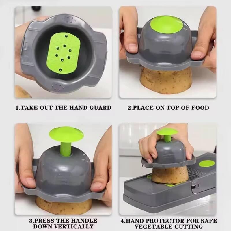 y44- 14-in-1 Mandoline Slicer & Vegetable Chopper | Multifunctional Food Cutter & Grater