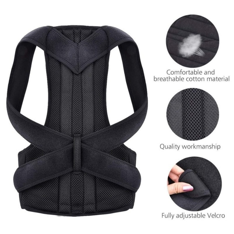 y84- Back Pain Relief Posture Corrector Belt | Adjustable Support for Spine, Shoulder & Lumbar Alignment | XXXL