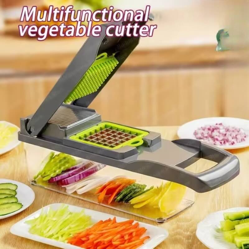y44- 14-in-1 Mandoline Slicer & Vegetable Chopper | Multifunctional Food Cutter & Grater