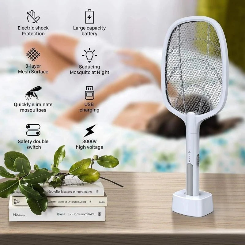 y42- Nova USB Rechargeable Mosquito Racket | ME-903 Model | | Electric Insect Killer Swatter |  For Indoor & Outdoor Use
