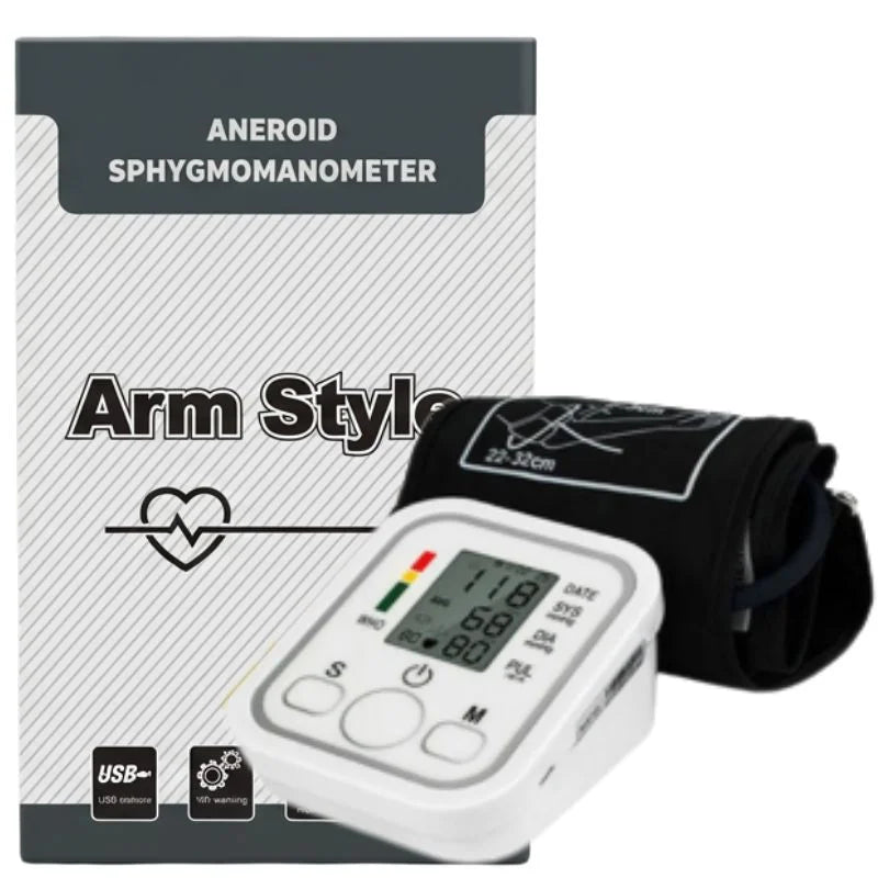 y48- Digital Blood Pressure Monitor | Upper Arm Automatic BP Machine with Large LCD Display, Memory Storage & Voice Function