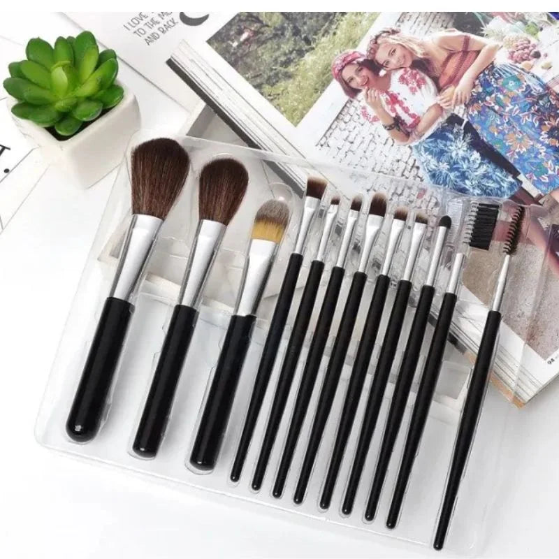 y82- Makeup Brush Set – 12-Piece Professional Makeup Tool Kit | Soft, High-Quality Synthetic Bristles | Huada | Fit Me | Pabibrow
