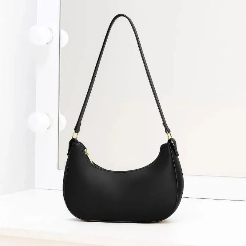 y68- Black Luxury Fashion Hand Bag for Girls & Ladies | Stylish Shoulder & Crossbody Bag | Long Strap
