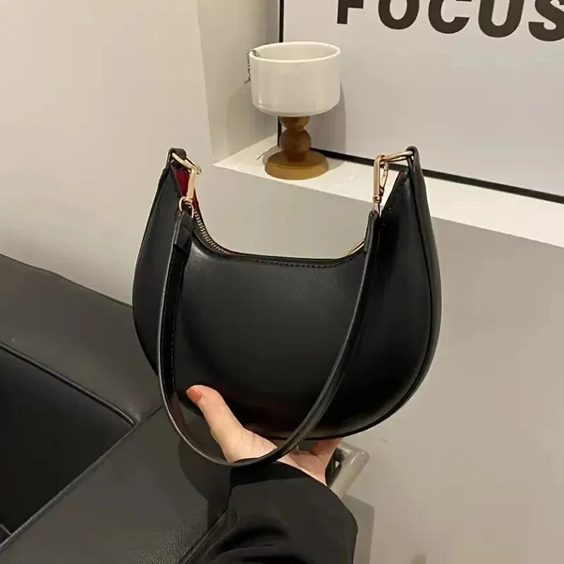 y68- Black Luxury Fashion Hand Bag for Girls & Ladies | Stylish Shoulder & Crossbody Bag | Long Strap