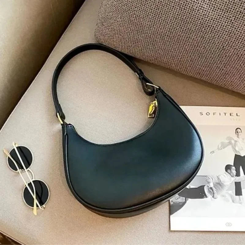 y68- Black Luxury Fashion Hand Bag for Girls & Ladies | Stylish Shoulder & Crossbody Bag | Long Strap