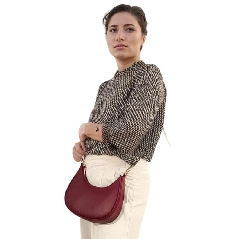 y67- Maroon  Luxury Fashion Hand Bag for Girls & Ladies | Stylish Shoulder & Crossbody Bag | Long Strap