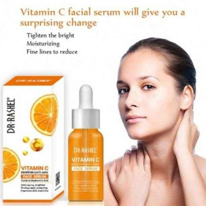 y91- Dr. Rashel Vitamin C Brightening & Anti-Aging Face Serum | Skin Radiance & Wrinkle Repair Formula | 30ml | Imported