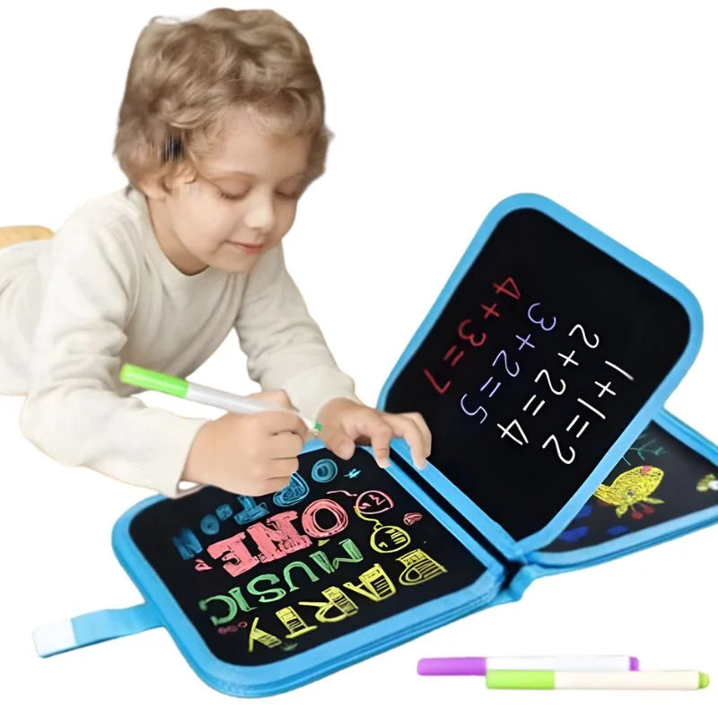y36- Erasable Doodle Drawing Book for Kids | Reusable Waterproof Activity Book with 3 Pens & 3 Wipes | Random Designs