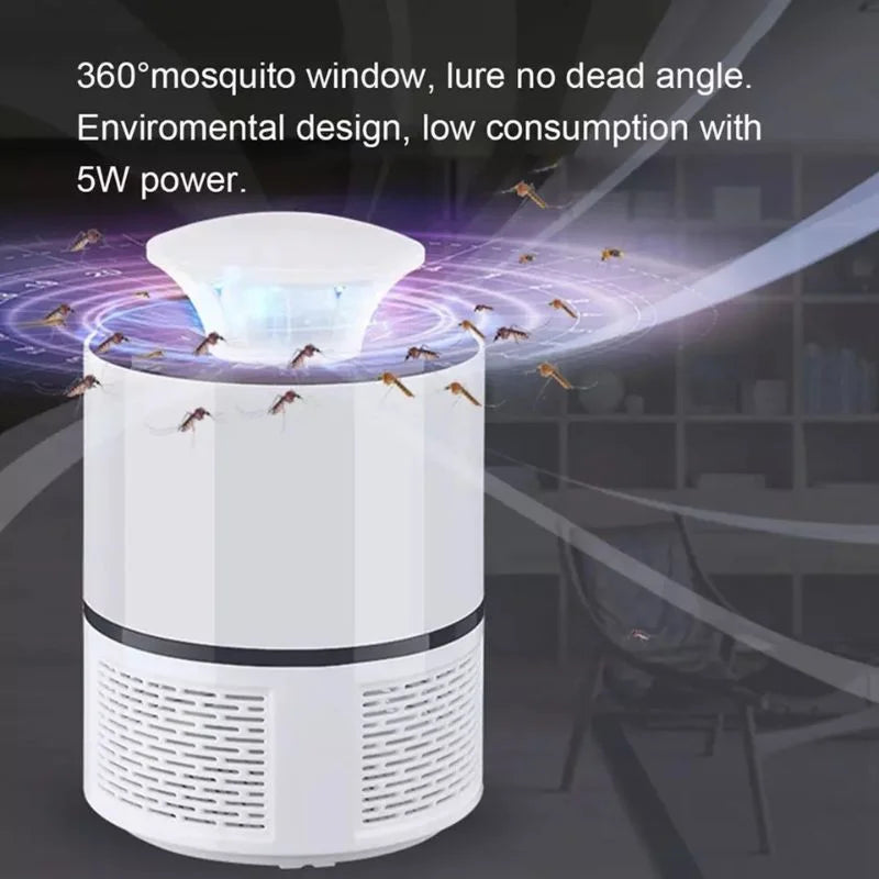 y41- USB Mosquito Trap Lamp | UV LED Insect Killer with Suction Fan | Chemical-Free Fly & Bug Repellent
