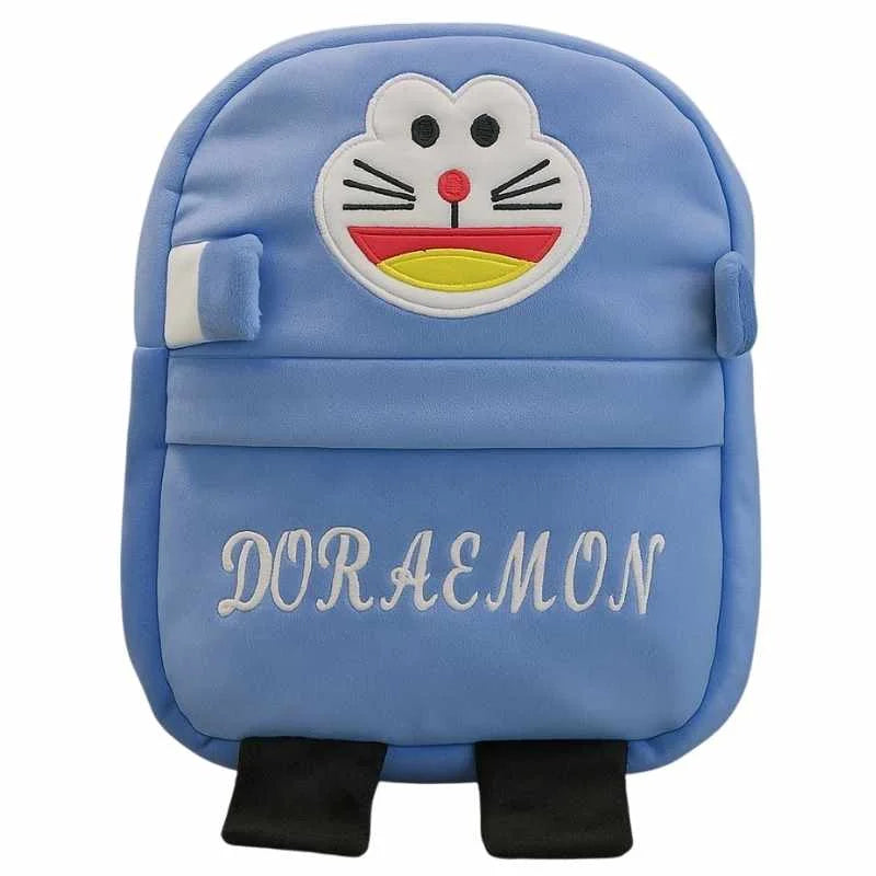 y73- Cute Plush Doraemon Character Backpack | Stuffed School Bag & Gift for Kids