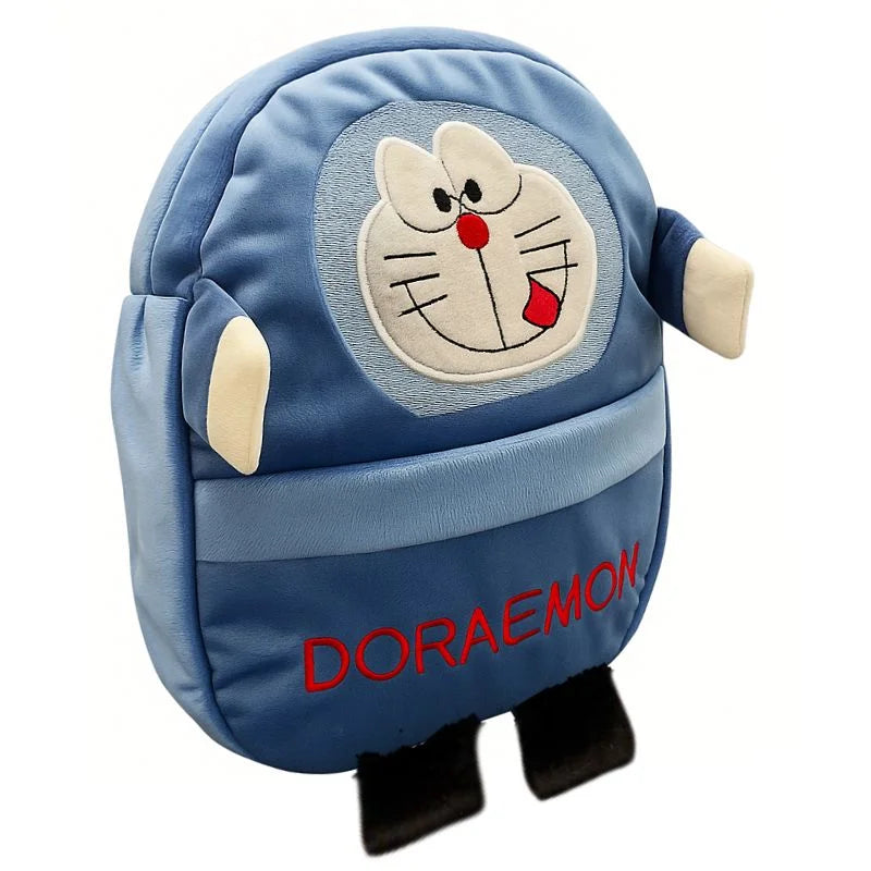 y73- Cute Plush Doraemon Character Backpack | Stuffed School Bag & Gift for Kids