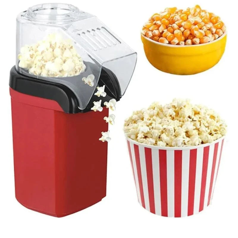 y40- Oil Free Mini Popcorn Maker  | Hot Air Popcorn Machine | Electric Popcorn Popper for Home & Kids | 1200W
