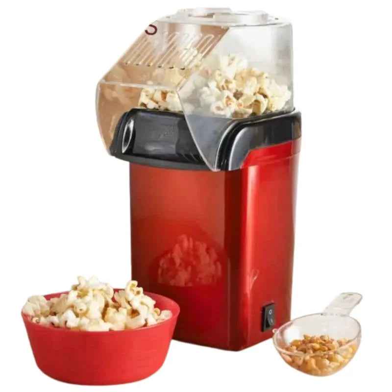 y40- Oil Free Mini Popcorn Maker  | Hot Air Popcorn Machine | Electric Popcorn Popper for Home & Kids | 1200W
