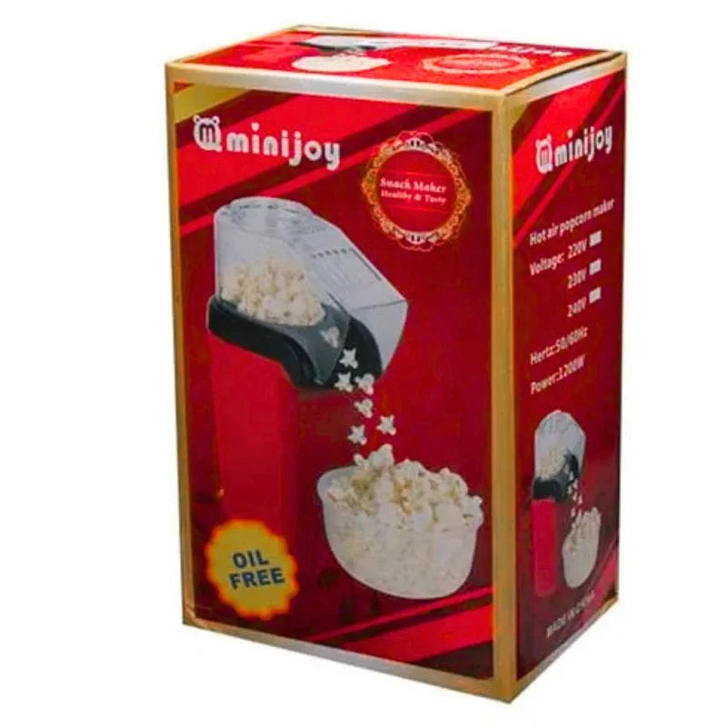 y40- Oil Free Mini Popcorn Maker  | Hot Air Popcorn Machine | Electric Popcorn Popper for Home & Kids | 1200W