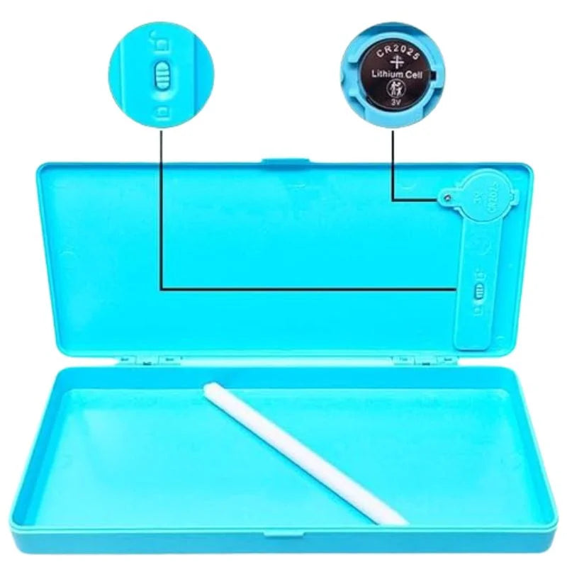 y37- LCD Drawing Pen Case for Kids | Writing Tablet Pencil Box with Screen Lock & One-Key Erase | Random Color