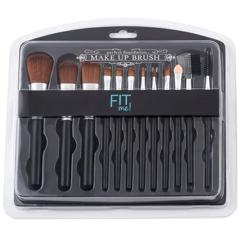 y82- Makeup Brush Set – 12-Piece Professional Makeup Tool Kit | Soft, High-Quality Synthetic Bristles | Huada | Fit Me | Pabibrow