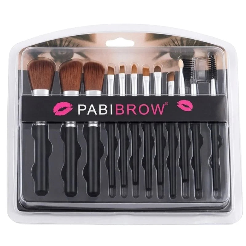 y82- Makeup Brush Set – 12-Piece Professional Makeup Tool Kit | Soft, High-Quality Synthetic Bristles | Huada | Fit Me | Pabibrow