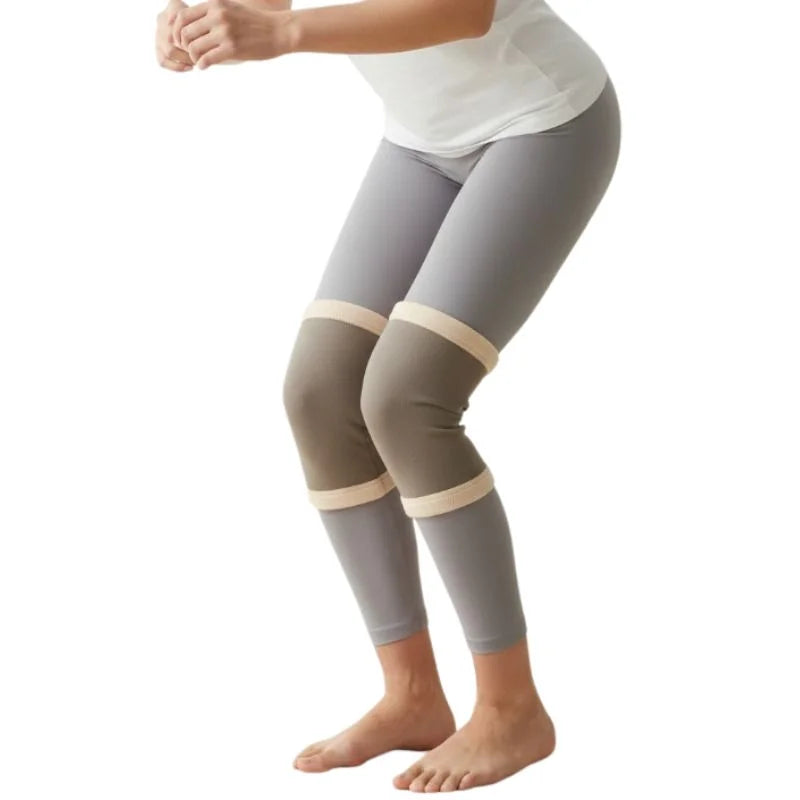 y86- Unisex Wool Knee Warmers Pair |  Warm Elastic Fit, Plain design | Winter Wear for Men & Women | Random Colors
