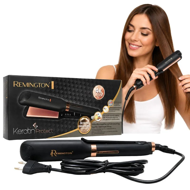 y31- Remington Keratin Protect Intelligent Hair Straightener | Model FR-2028 | Advanced Ceramic Plates & Heat Protection Sensor