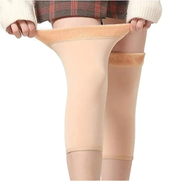 y86- Unisex Wool Knee Warmers Pair |  Warm Elastic Fit, Plain design | Winter Wear for Men & Women | Random Colors