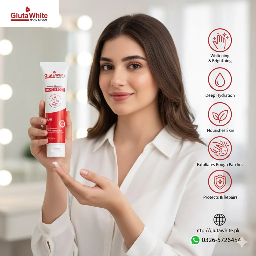 y87- Gluta White Hand & Foot Whitening Cream 100ml | Best Whitening, Moisturizing & Brightening