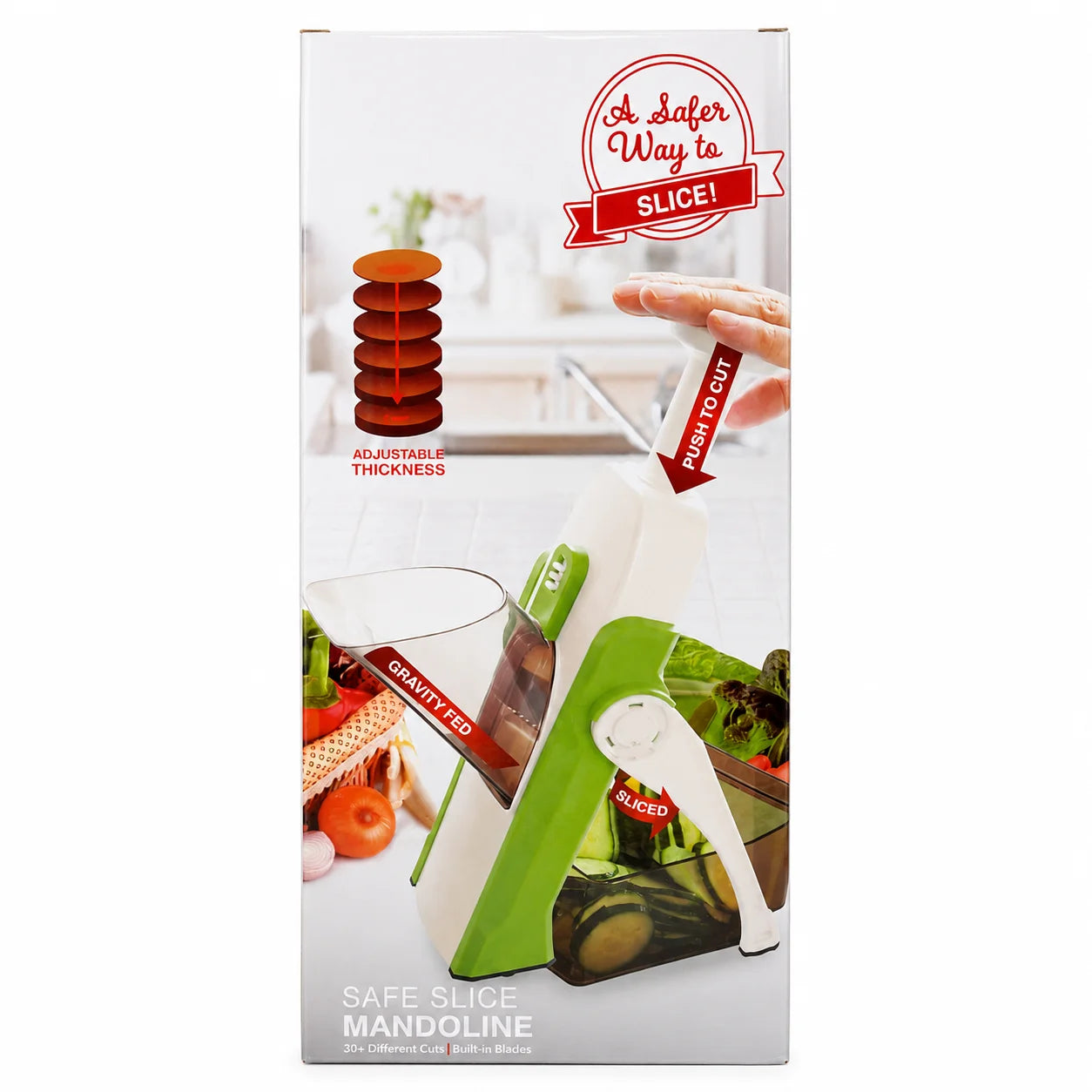y15- Brava Spring Vegetable Slicer Chopper | Manual Mandoline Cutter / Grinder | Multi-Function Fruit  &  Vegetable Slicer