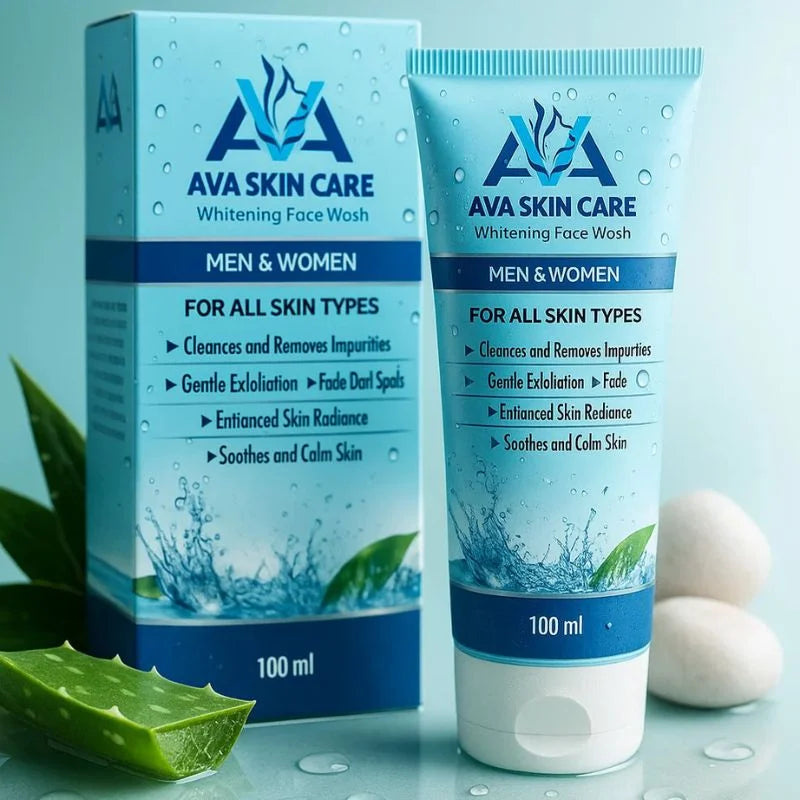 y12- AVA Face Wash | Glycolic Acid & Vitamin-Enriched Brightening Cleanser | Deep Cleansing & Hydrating Formula | For All Skin Types