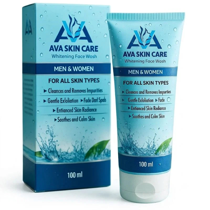 y12- AVA Face Wash | Glycolic Acid & Vitamin-Enriched Brightening Cleanser | Deep Cleansing & Hydrating Formula | For All Skin Types