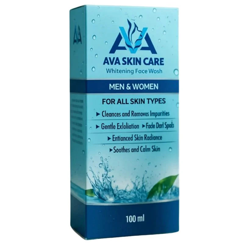 y12- AVA Face Wash | Glycolic Acid & Vitamin-Enriched Brightening Cleanser | Deep Cleansing & Hydrating Formula | For All Skin Types