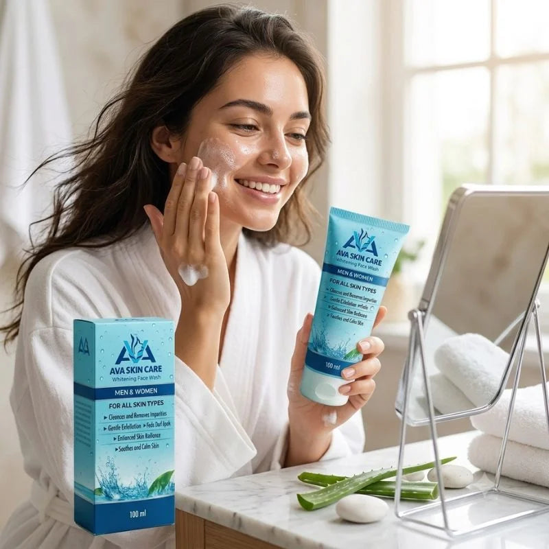 y12- AVA Face Wash | Glycolic Acid & Vitamin-Enriched Brightening Cleanser | Deep Cleansing & Hydrating Formula | For All Skin Types