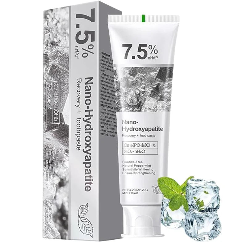 y9- 7.5% Nano-Hydroxyapatite Toothpaste | Deep Cleaning & Advanced Enamel Protection | Fluoride-Free Mint Toothpaste for Sensitive Teeth | Fresh Breath & Daily Oral Care