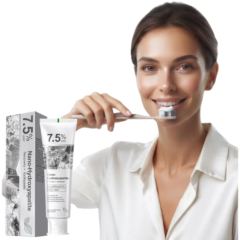 y9- 7.5% Nano-Hydroxyapatite Toothpaste | Deep Cleaning & Advanced Enamel Protection | Fluoride-Free Mint Toothpaste for Sensitive Teeth | Fresh Breath & Daily Oral Care