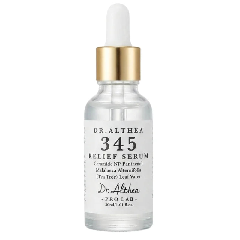 y1- Dr. Althea 345 Relief Serum | Hydrating & Calming Serum with Tea Tree Leaf Water, Ceramide NP & Niacinamide | Barrier Repair & Deep Hydration | 30ml