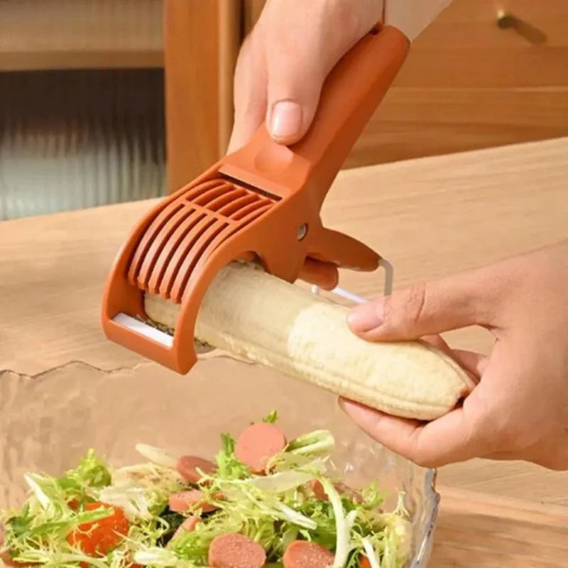 y16- 5 Blade Vegetable & Fruit Cutter and Slicer | Multipurpose Vegetable Chopper & Fruit Slicer |  Kitchen Cutter with 5 Stainless Steel Blades | Multiple Colors