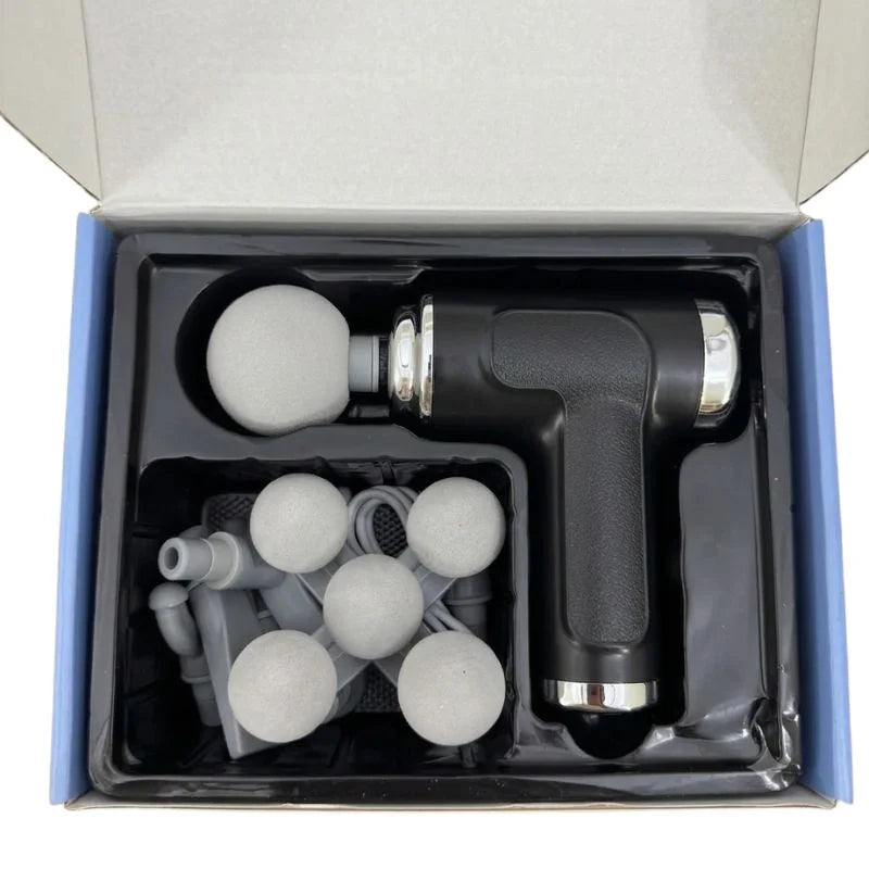 26- Five Head Massage Gun  | Rechargeable Deep Tissue Muscle Massager | 9 Massage Heads | 6 Speed Levels | Model  BLD-780 | Random color