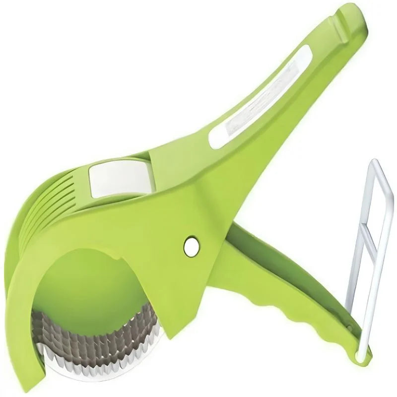 y16- 5 Blade Vegetable & Fruit Cutter and Slicer | Multipurpose Vegetable Chopper & Fruit Slicer |  Kitchen Cutter with 5 Stainless Steel Blades | Multiple Colors