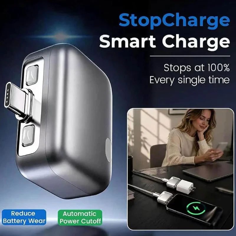y25- Automatic Charging Disconnector | Model LX-007 | Smart Auto Power Cut-Off Battery Protector | Type-C to Type-C Fast Charging Guardian