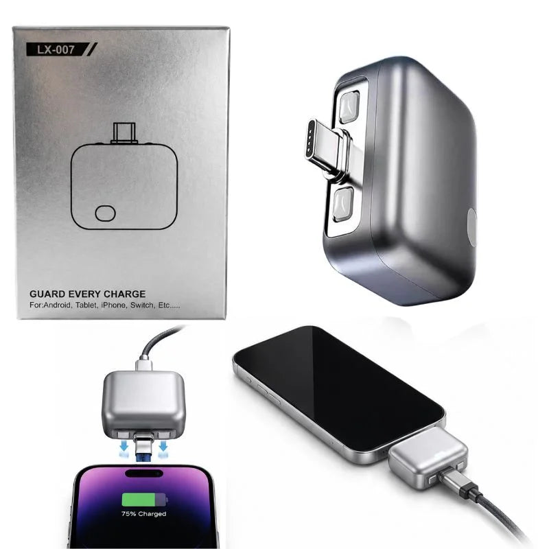y25- Automatic Charging Disconnector | Model LX-007 | Smart Auto Power Cut-Off Battery Protector | Type-C to Type-C Fast Charging Guardian